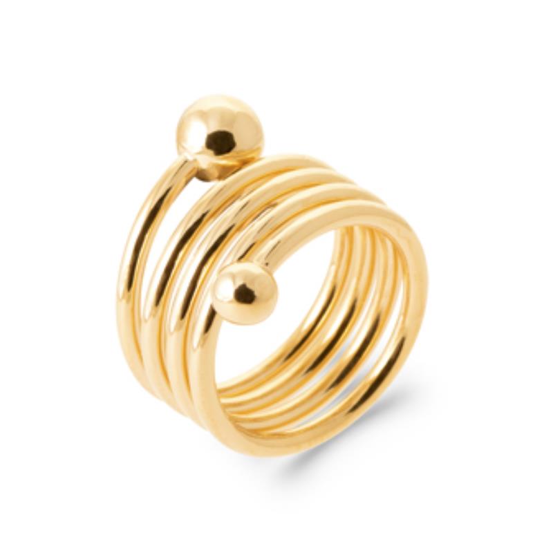 Spiral Ring – Gold Plated | Azuline