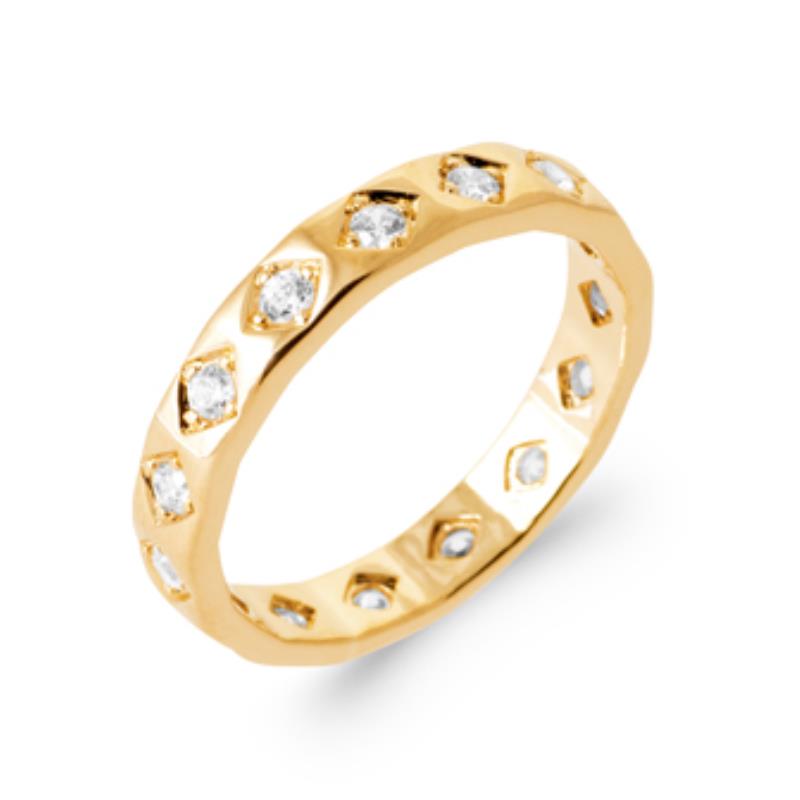 Pavé Ring – Gullbelagt | Azulin