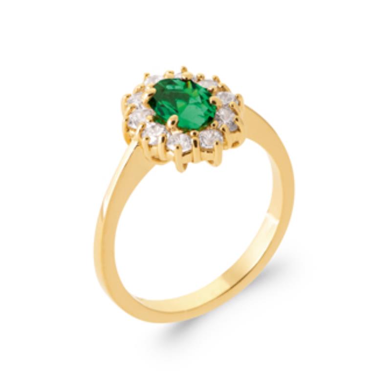 Anello ovale – Placcato in oro | Azuline