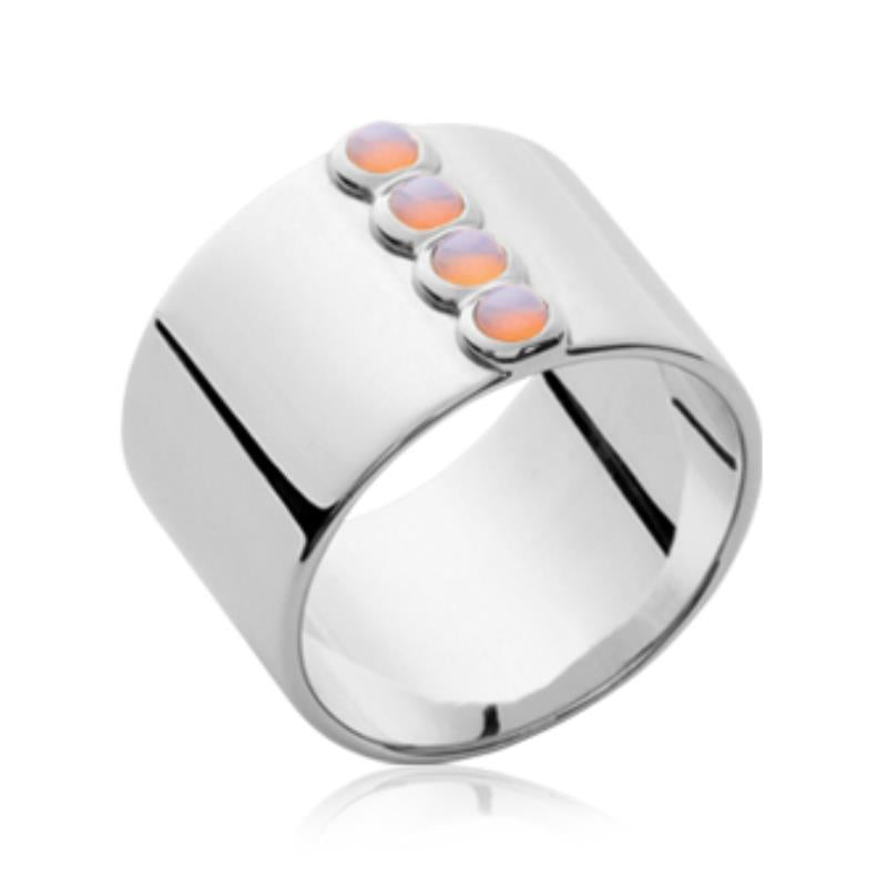 Rund Pastiller Ring – Sølv | Azulin