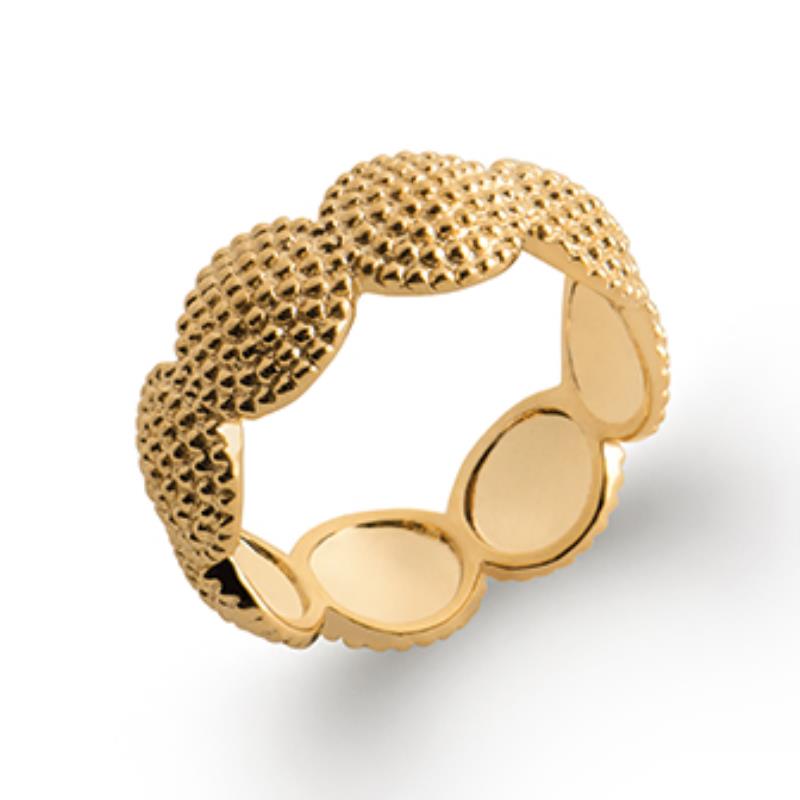 Hammer Oval Ring – Gullbelagt | Azulin