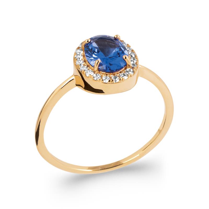Anel Oval – Banhado a Ouro | Azuline
