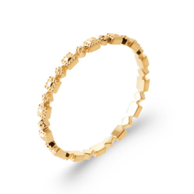 Anello geometrico – Placcato in oro | Azuline