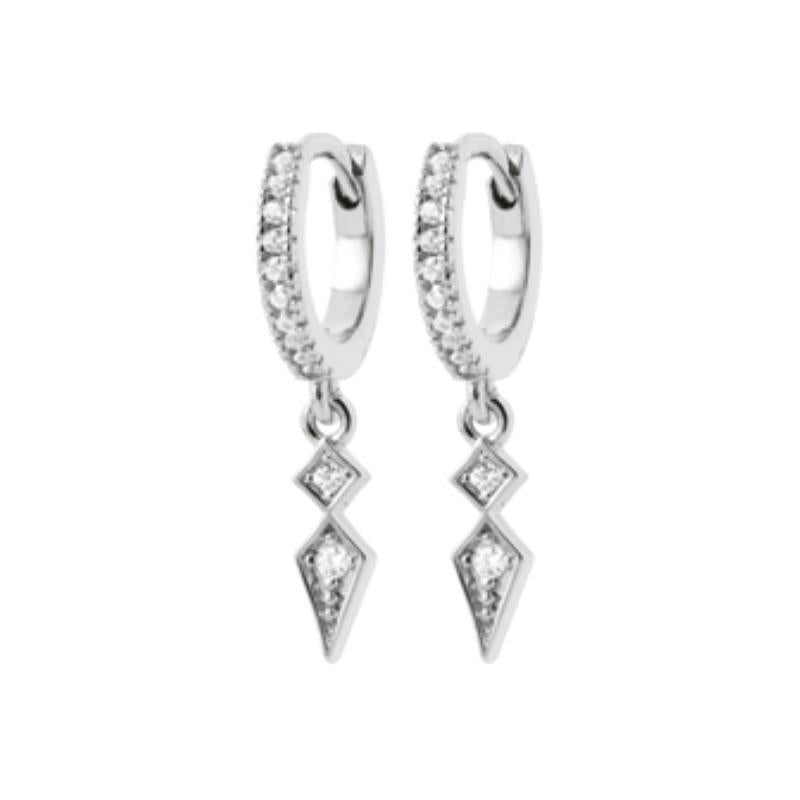 Pendientes de platino con diamantes - Top Ventas Recomendado