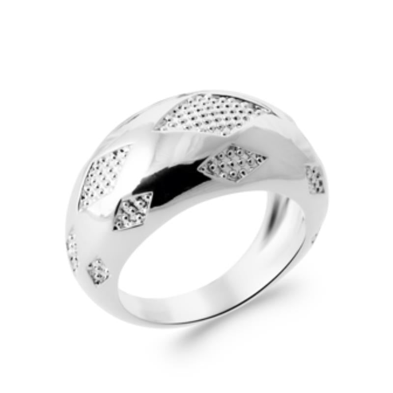 Geometrisk Ring – Silver | Azulin
