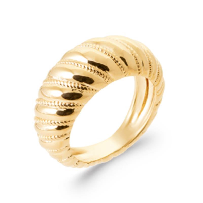 Anello intrecciato – Placcato in oro | Azuline
