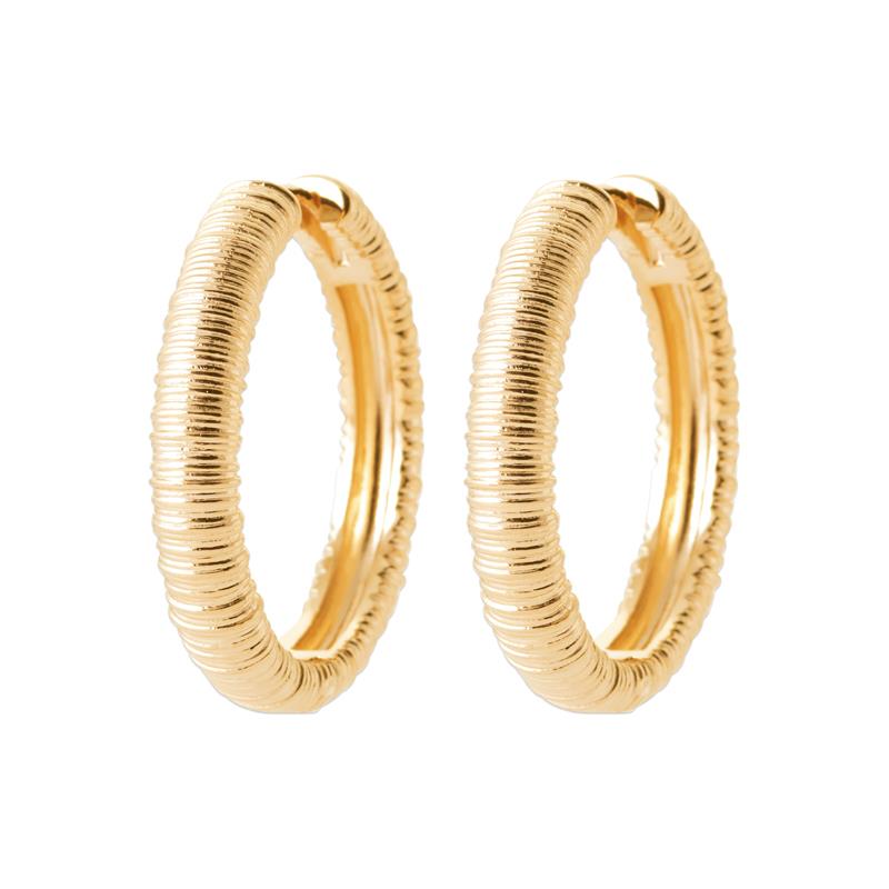 Twisted Hoop Øreringe – Forgyldt | Azulin
