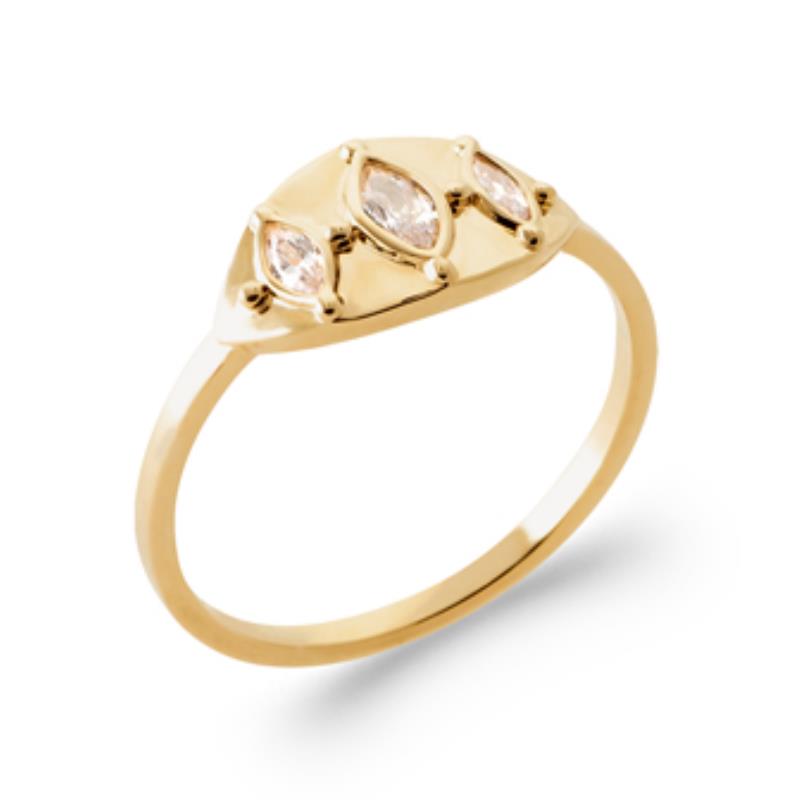 Marquise Ring – Guldpläterad | Azulin