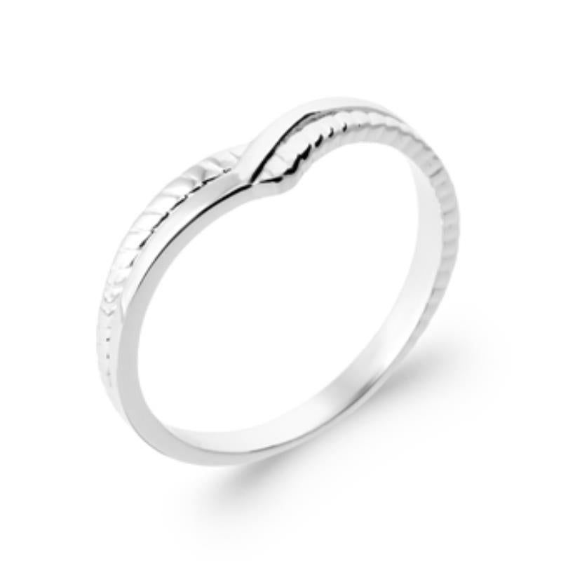 Vågig Ring – Silver | Azulin