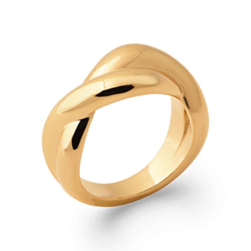 Gedrehter Ring – vergoldet | Azuline