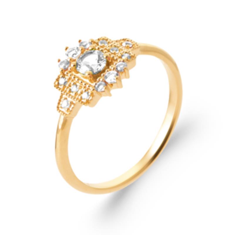 Pavé-ring – Verguld | Azulin