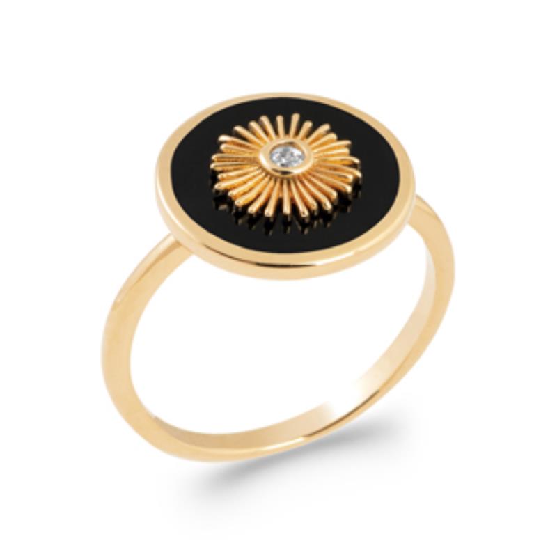 Rund Ring – Guldpläterad | Azulin