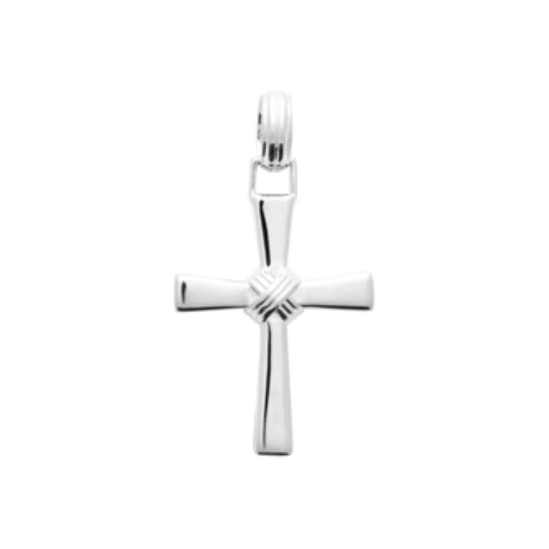 Knotted Cross Pendel – Silver | Azulin