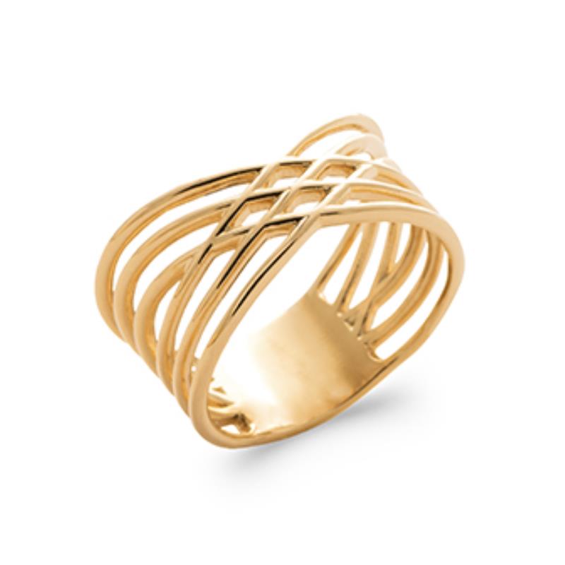 Twisted Ring – Guldpläterad | Azulin