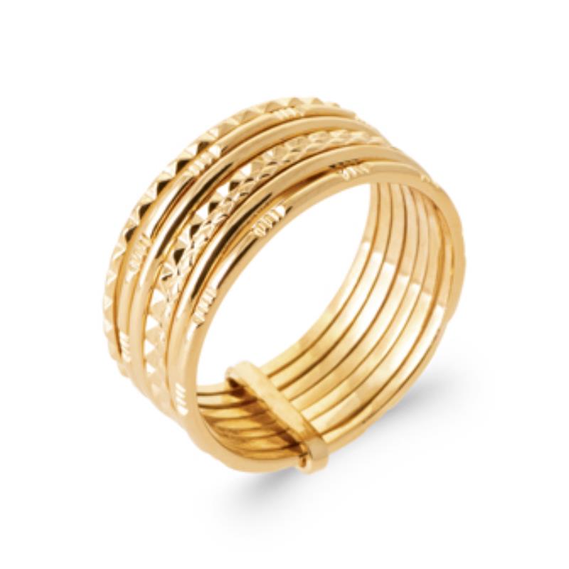 Spiralring – Guldpläterad | Azulin