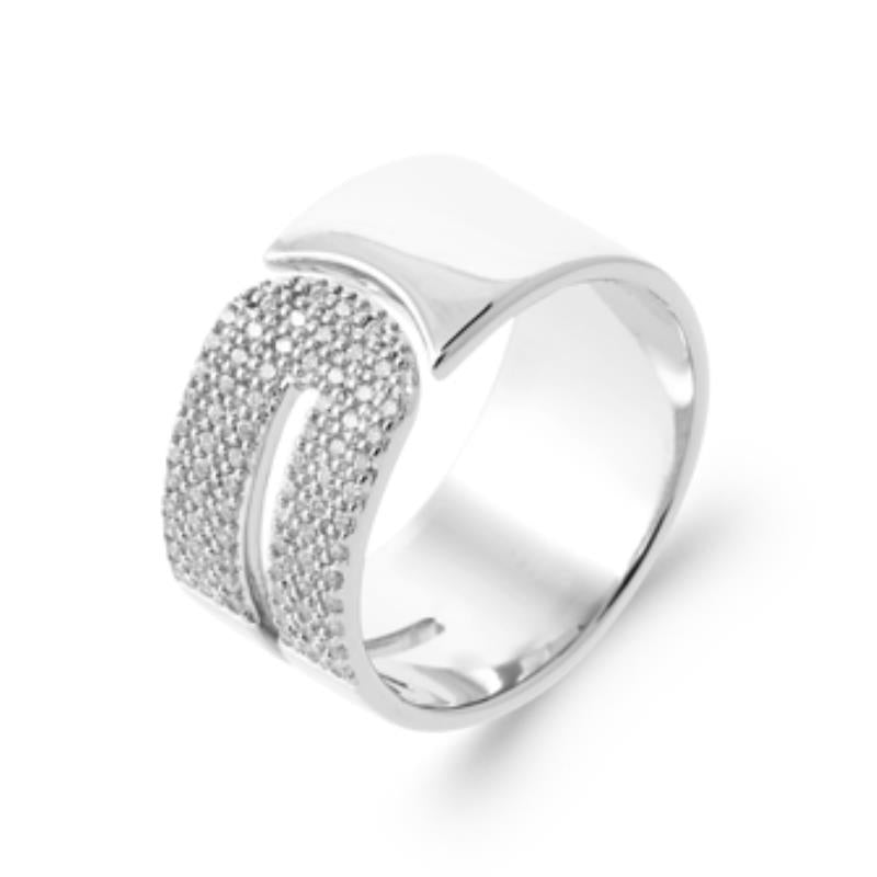 Pavé Åben Ring – Sølv | Azulin