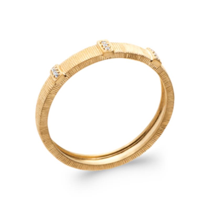 Räflad Ring – Guldpläterad | Azulin