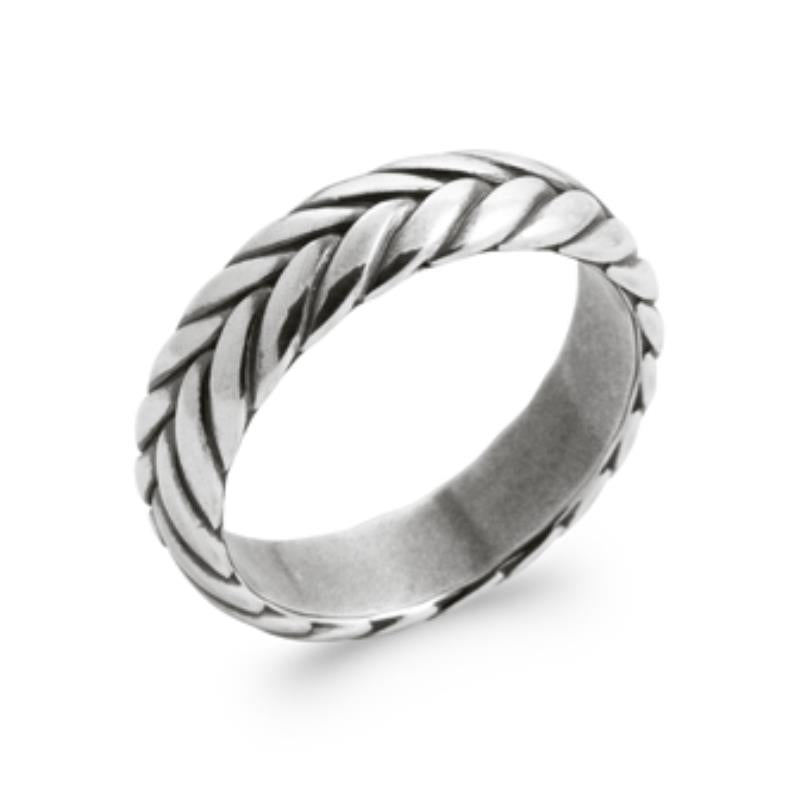 Flettet Ring – Sølv | Azulin udsigt 3