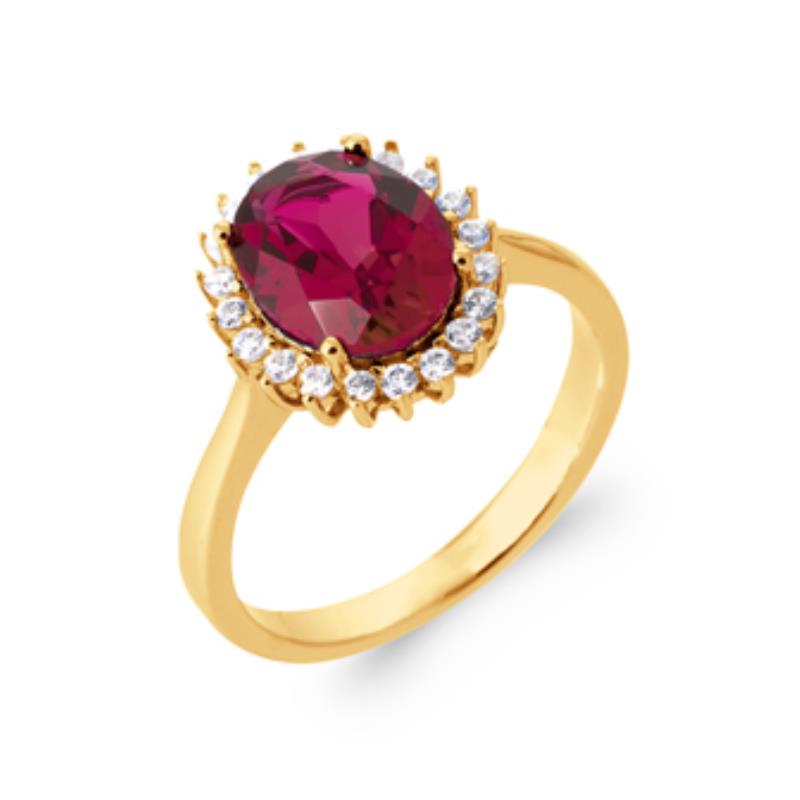 Anel Oval – Banhado a Ouro | Azuline