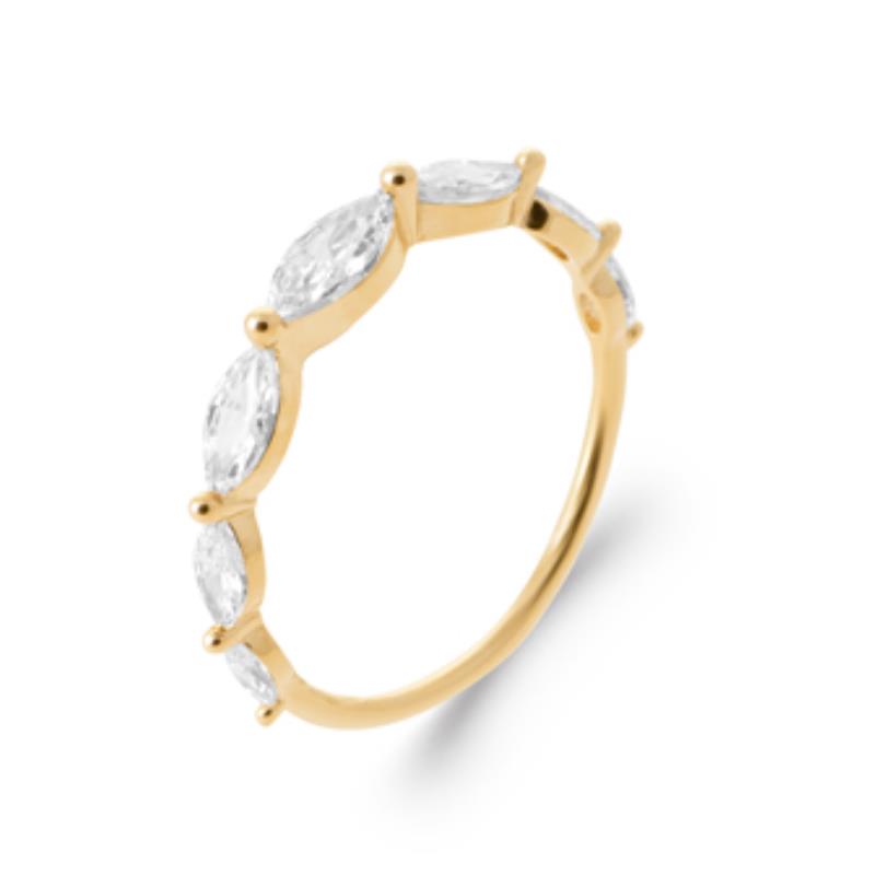 Anel Marquise – Banhado a Ouro | Azuline