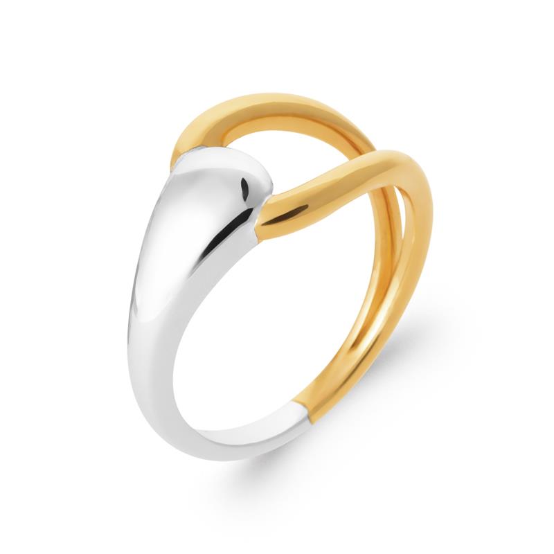 Gedrehter Ring – vergoldet / versilbert | Azuline