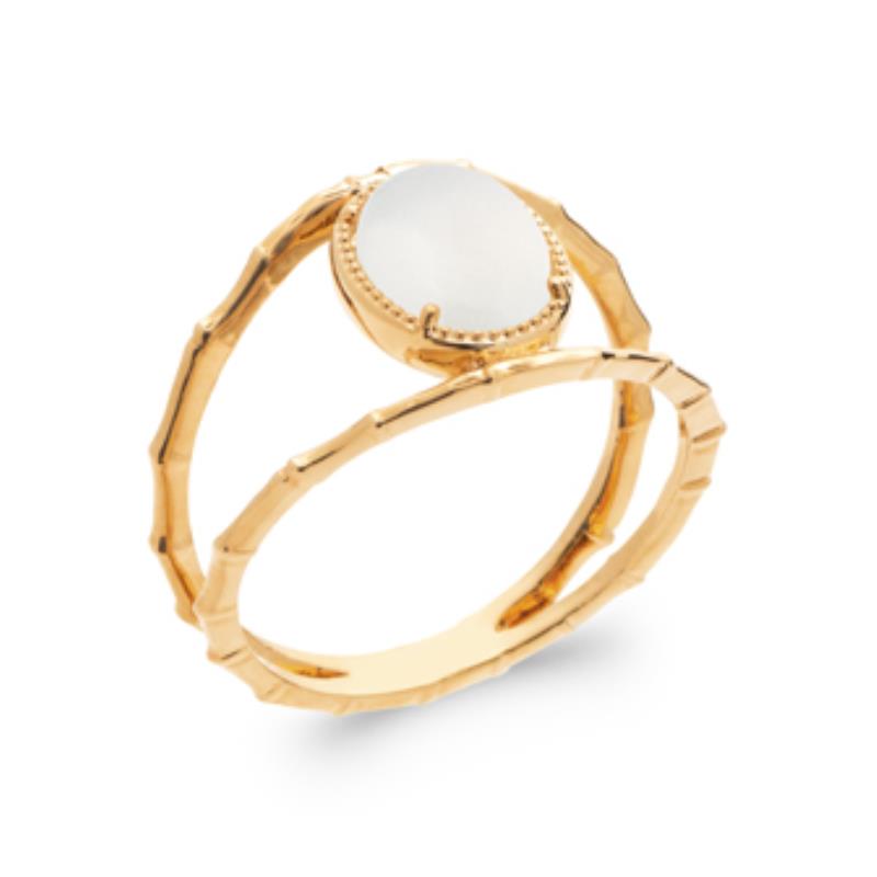 Anel Oval – Banhado a Ouro | Azuline