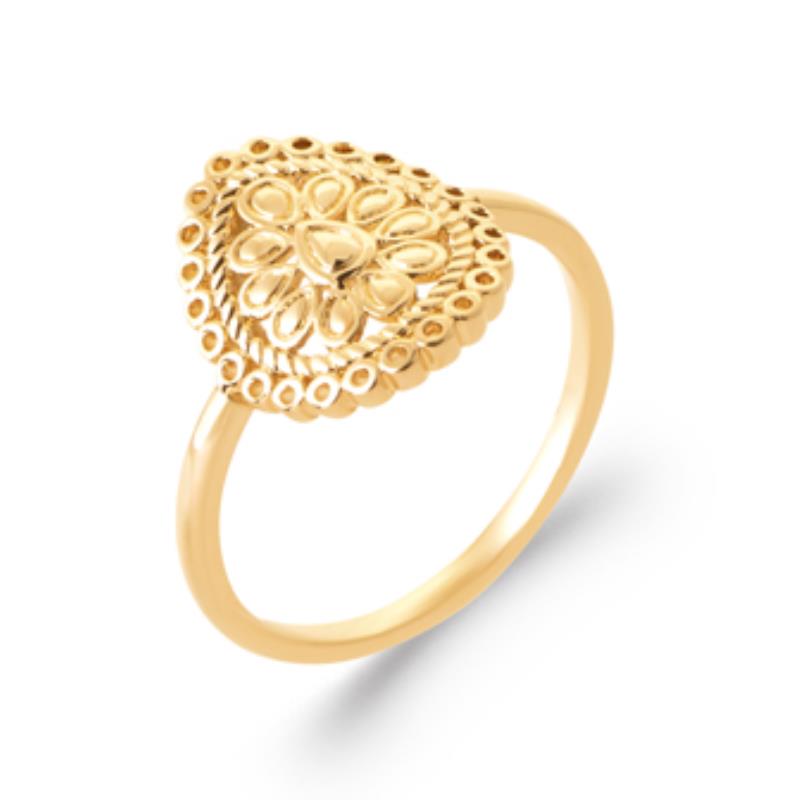 Filigree Drop Ring – Gold Plated | Azuline