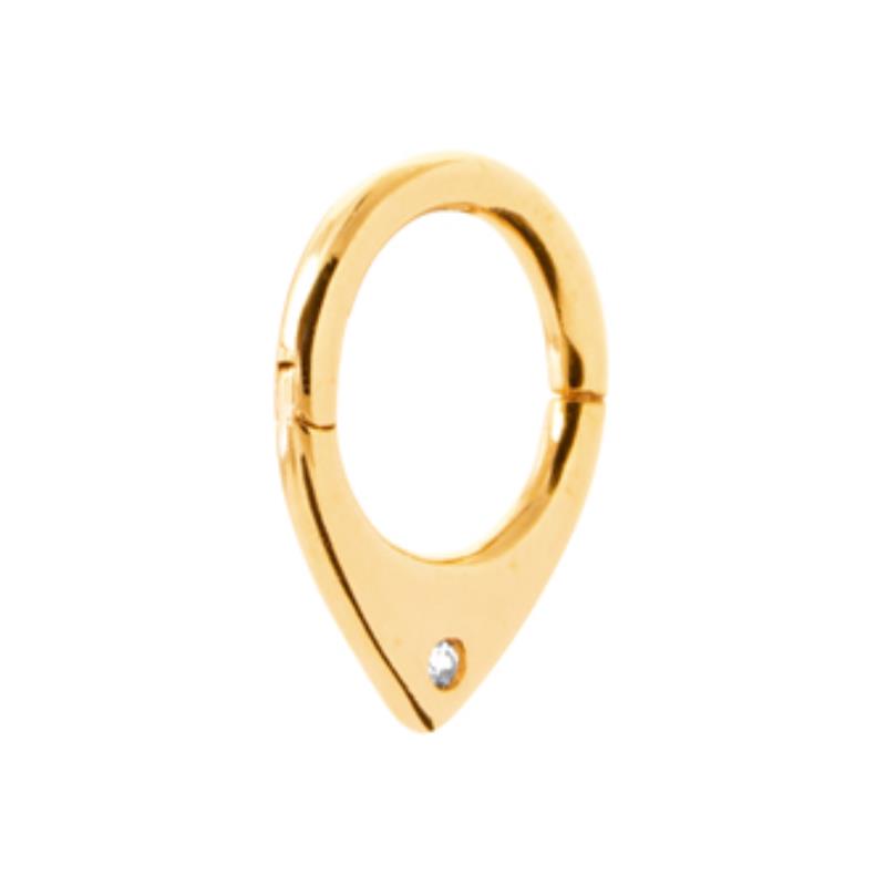 Drop Hoop örhängen – guldpläterade | Azulin