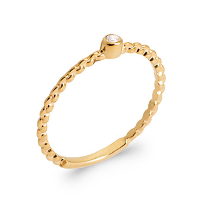 Anillo de Cuentas – Chapado en Oro | Azuline