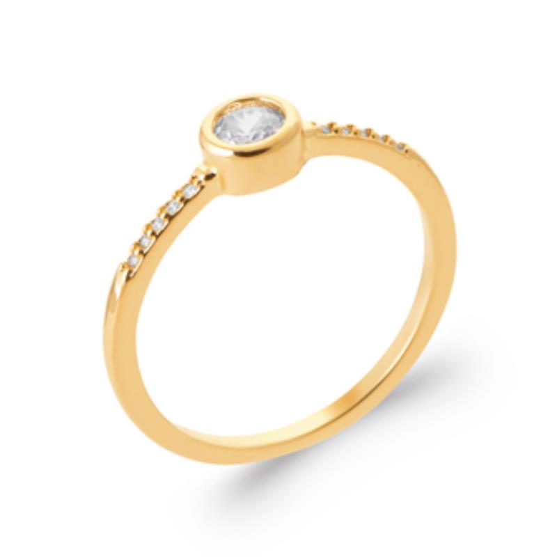 Ronde ring – verguld | Azulin