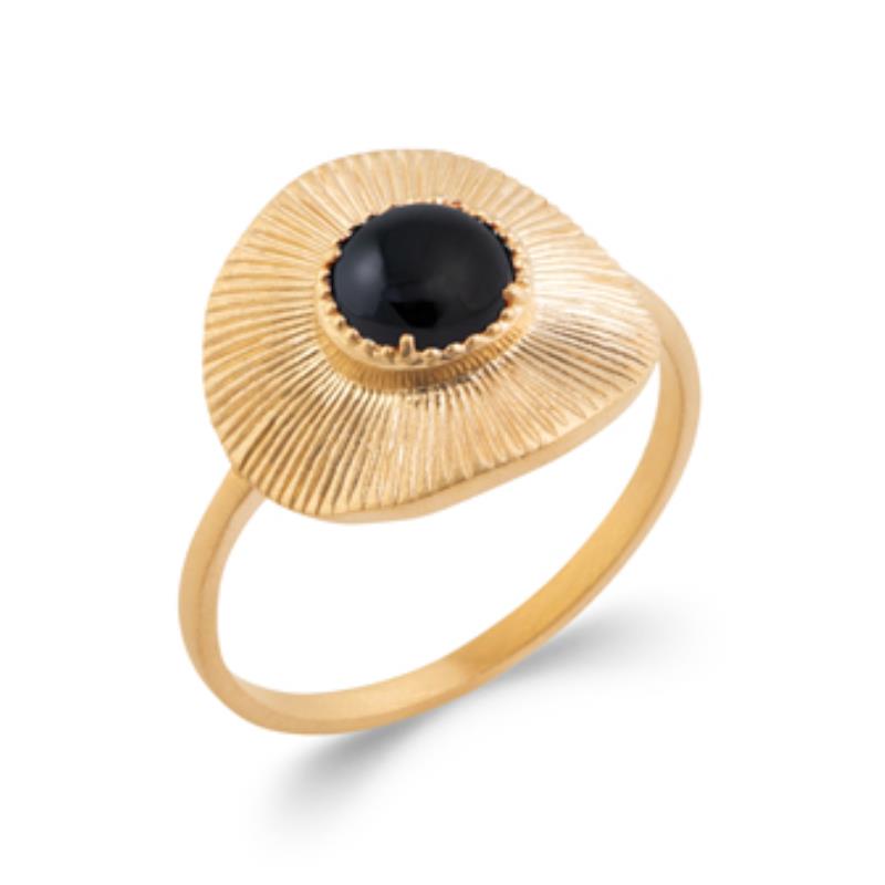 Oval Ring – Guldpläterad | Azulin