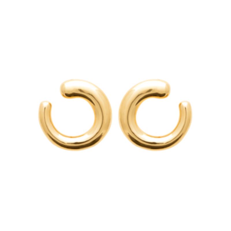 Open Circle Hoop Earrings – Gold Plated | Azuline
