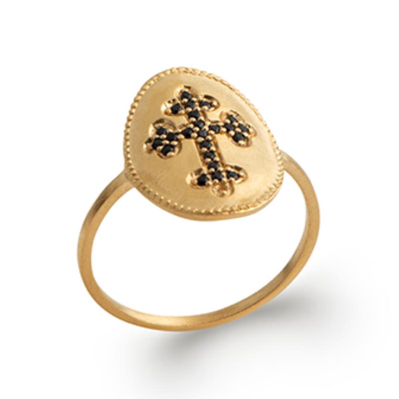 Oval Ring – Guldpläterad | Azulin