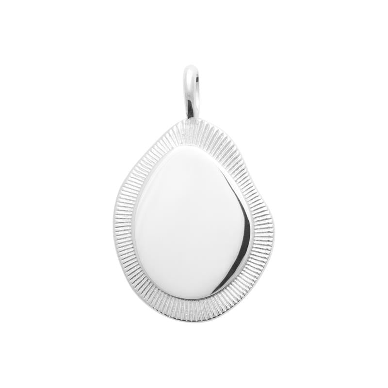 Ovaler Anhänger – Silber | Azuline