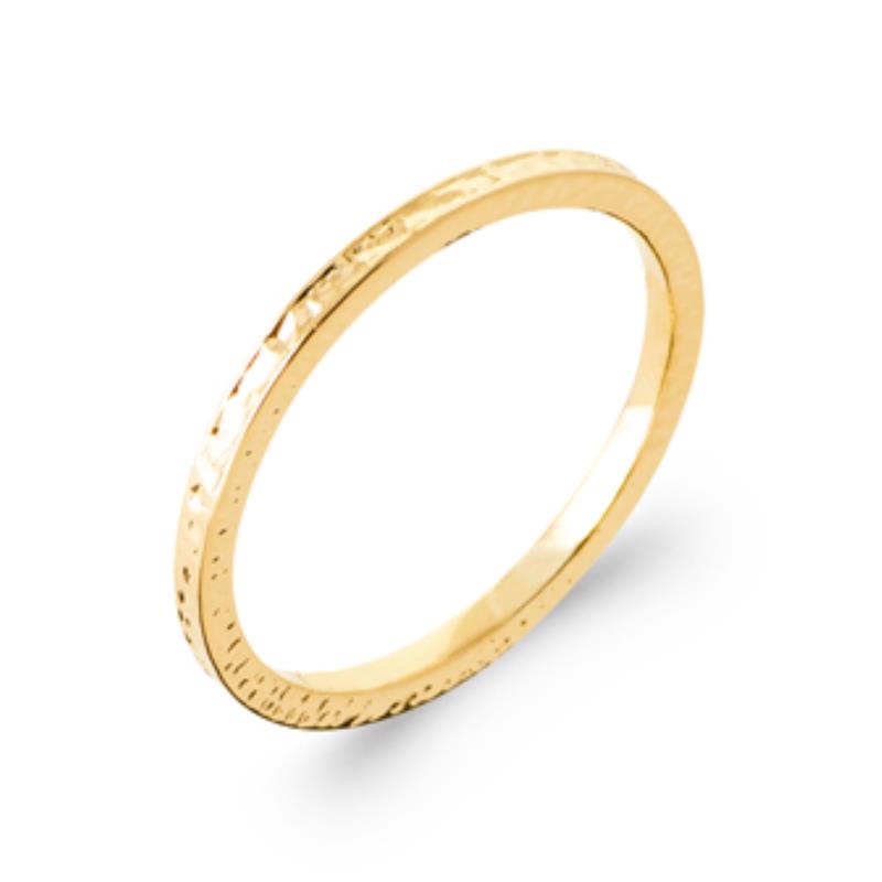 Hammered Ring – Gold Plated | Azuline
