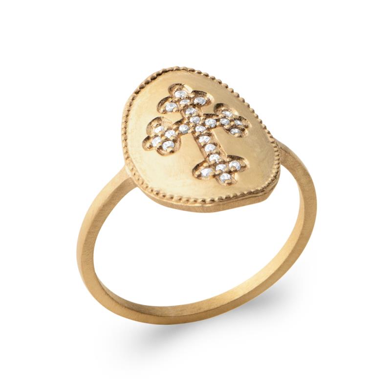 Ovaler Ring – vergoldet | Azuline