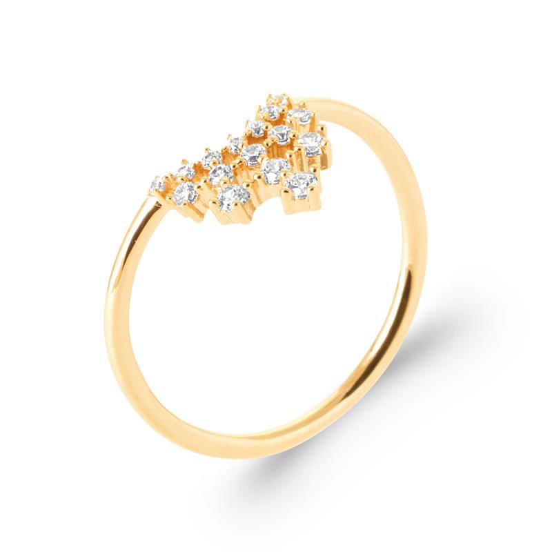 Pavé-ring – Verguld | Azulin