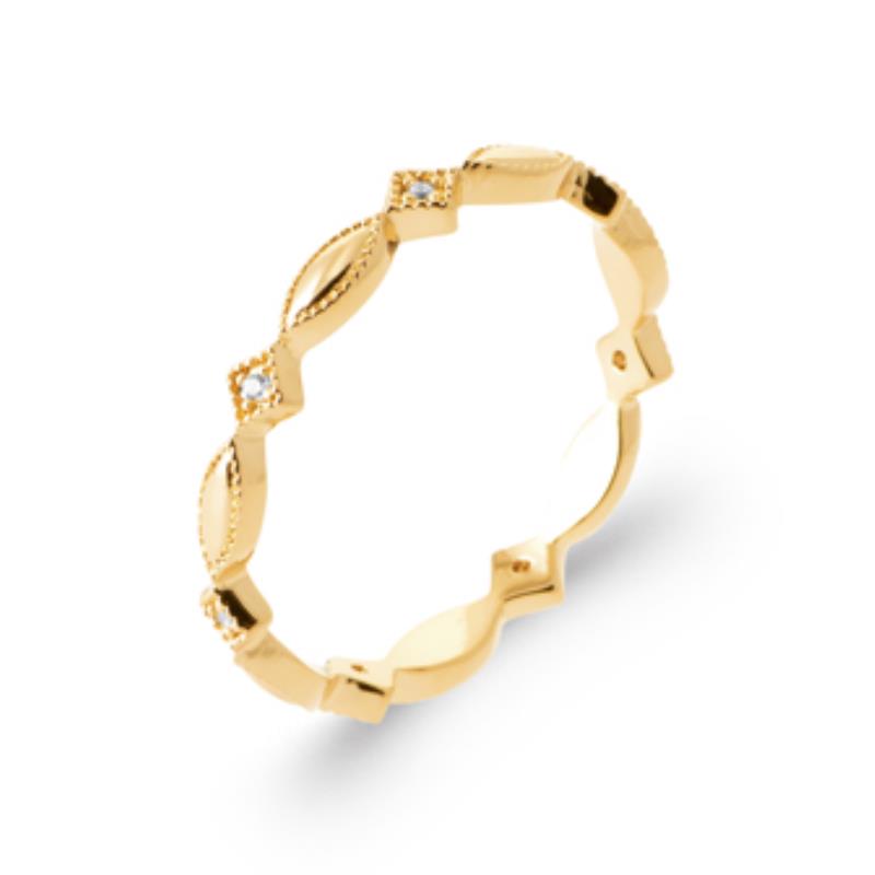 Oval Ring – Guldpläterad | Azulin