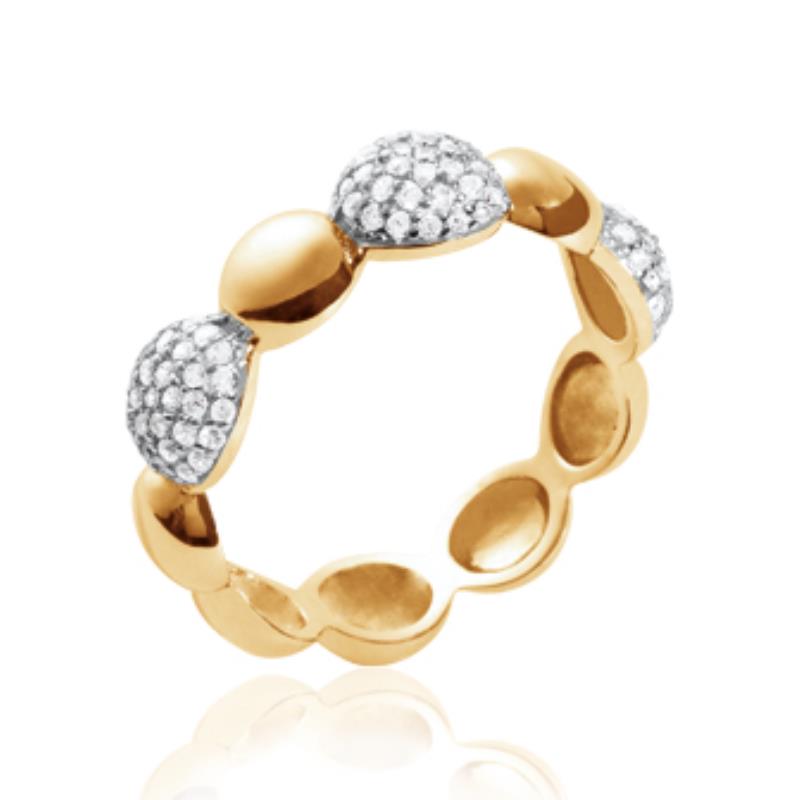 Ovale ring – verguld | Azulin