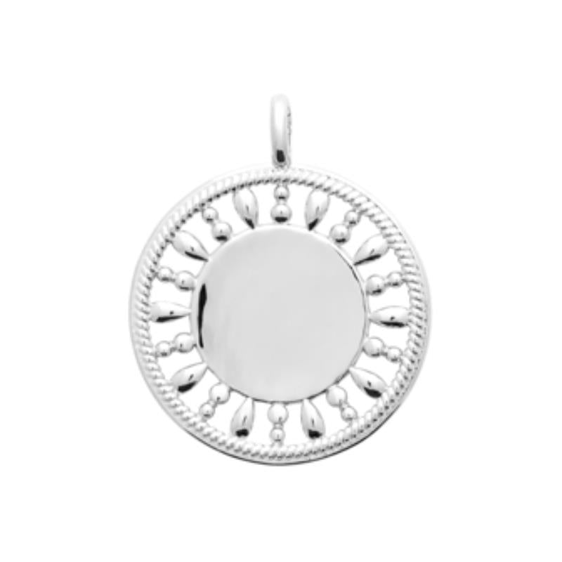 Twisted Circle Pendant – Silver | Azuline