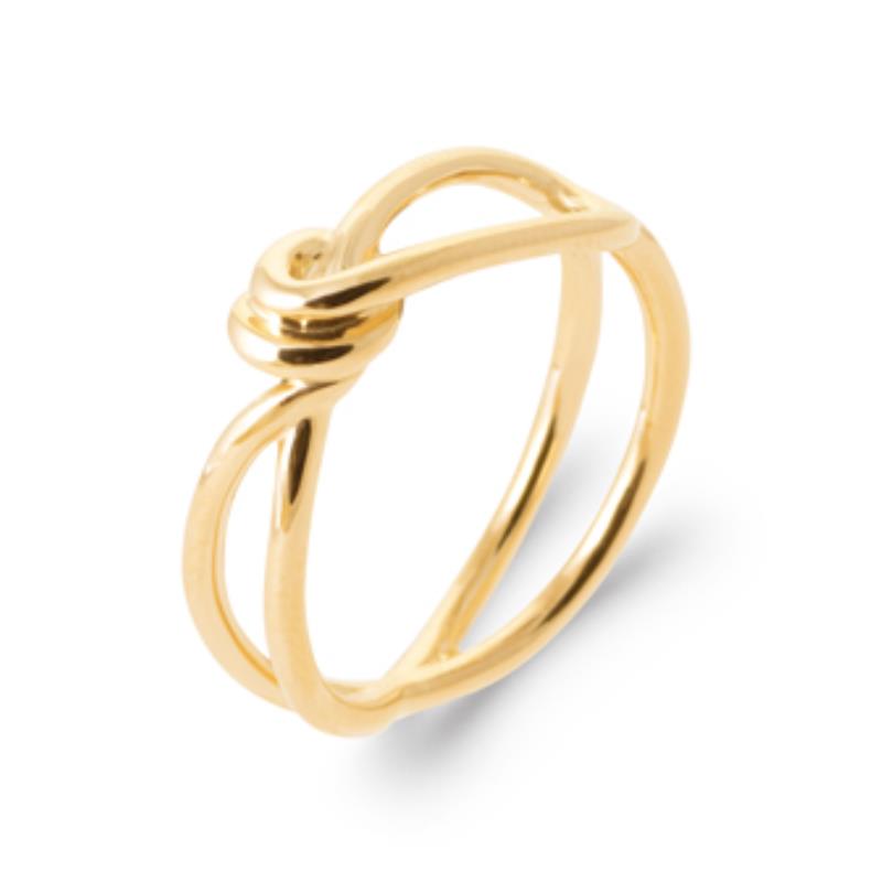 Knot Ring – Gullbelagt | Azulin