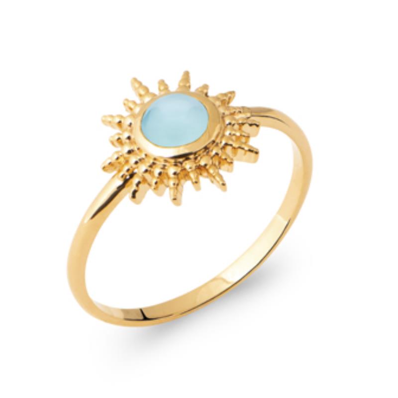 Oval Ring – Guldpläterad | Azulin