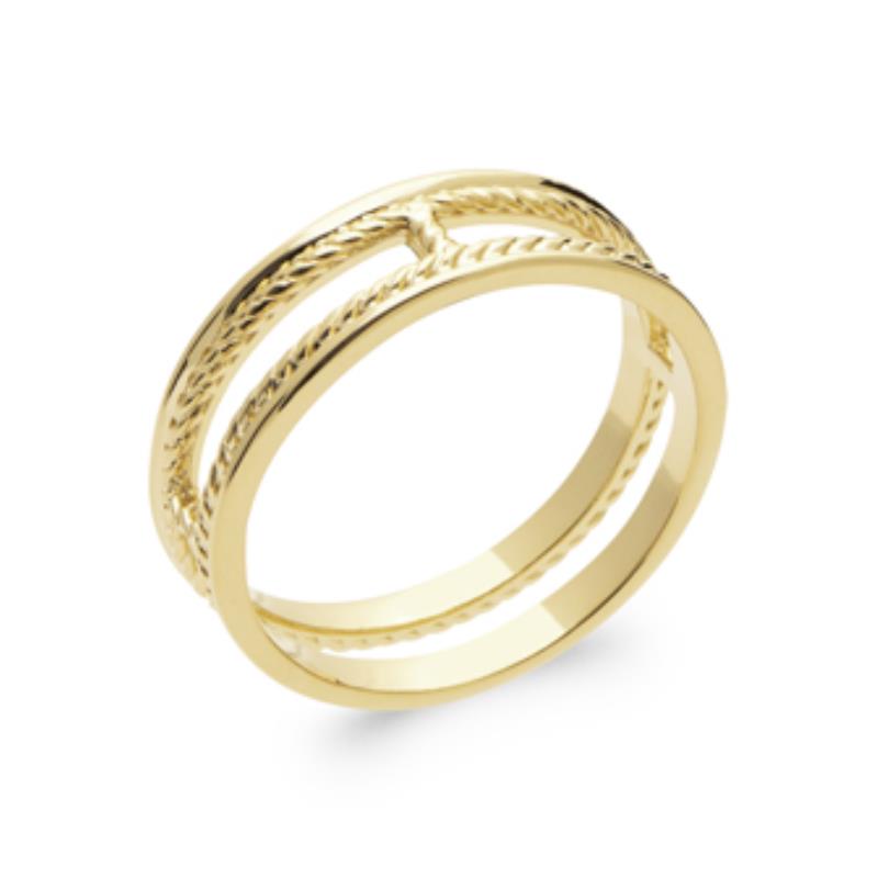 Anillo Torcido – Chapado en Oro | Azuline