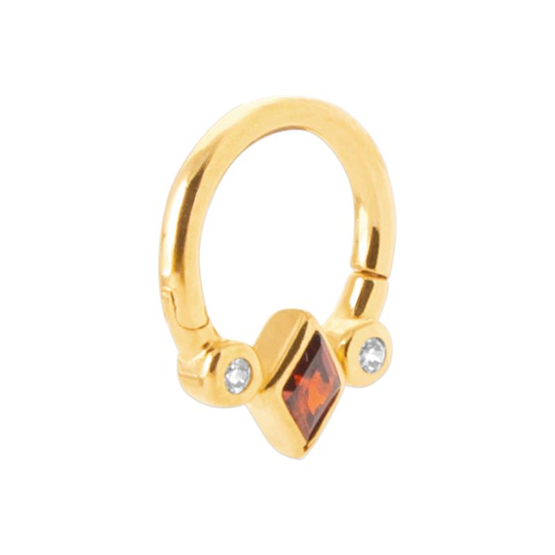 Diamanten oorringen – Verguld | Azulin