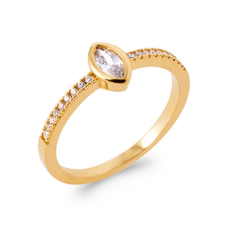Marquise-Ring – vergoldet | Azuline