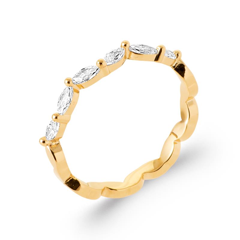 Marquise-Ring – vergoldet | Azuline