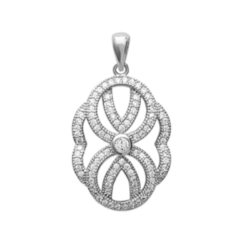 Pendentif Ovale – Argent | Azuline