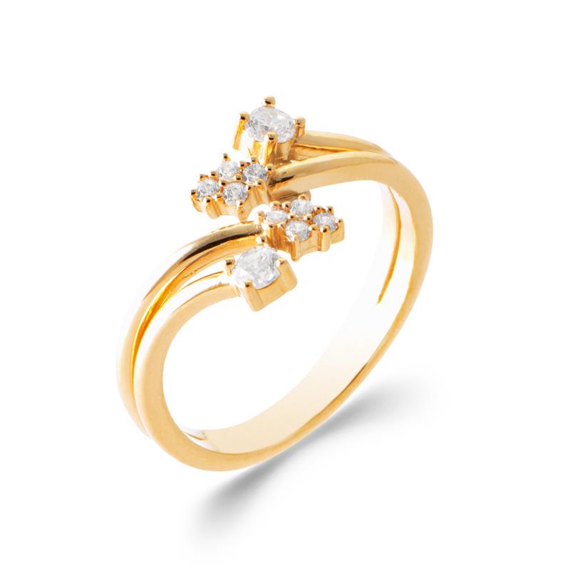 Open ring – verguld | Azulin