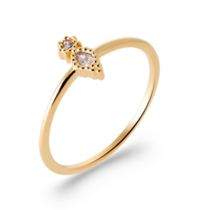 Bague Goutte-Ronde – Plaqué Or | Azuline