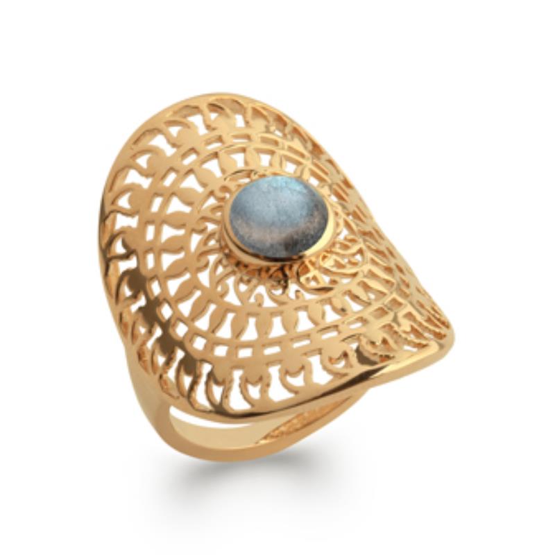 Ovaler Ring – vergoldet | Azuline